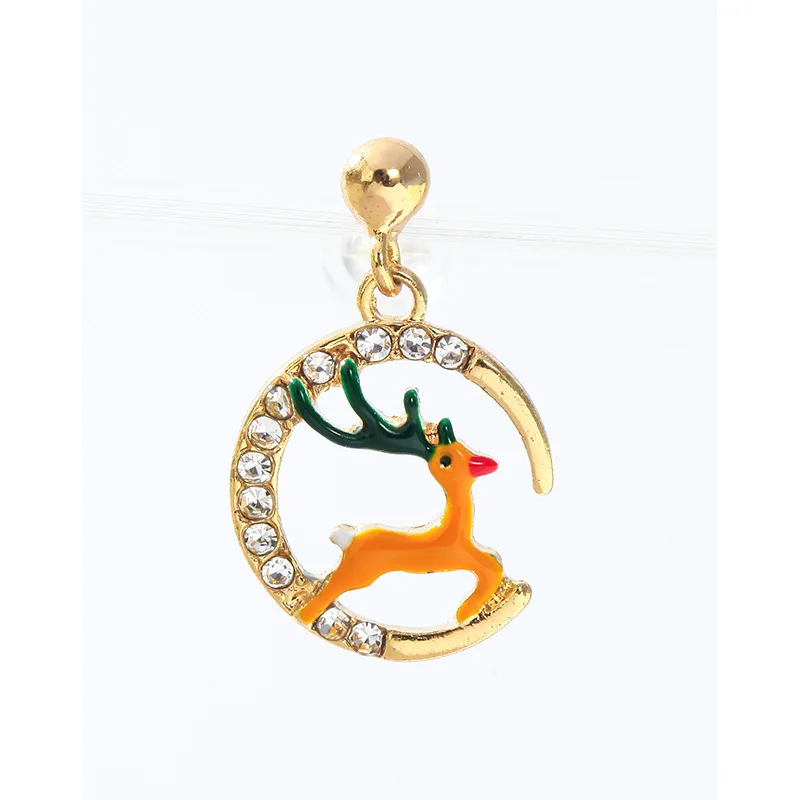 

Trendy Christmas Elk Earrings for Women's Accessories Cute Party Animal Pendant Drop Dangel Earrings Jewelry