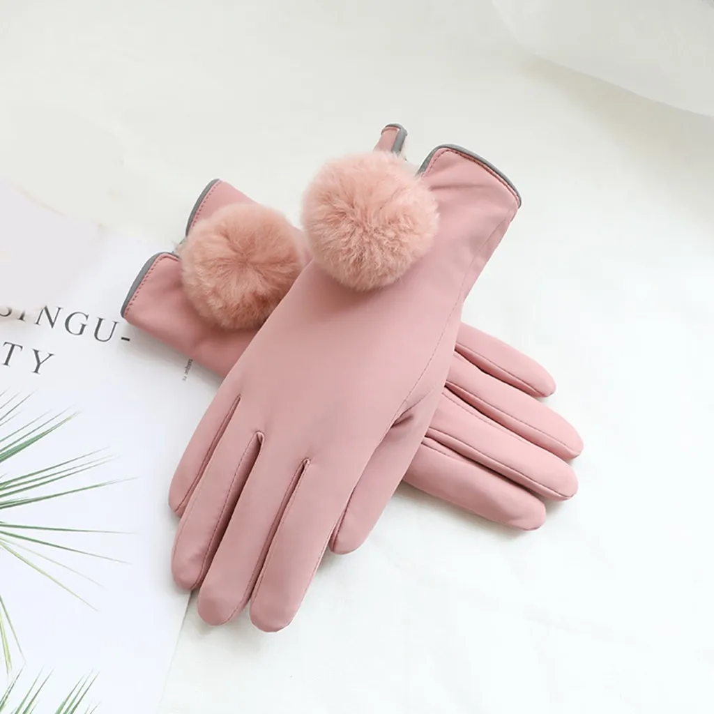 Модные женские зимние уличные спортивные теплые перчатки Feitong с сенсорным