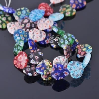 heart shape mixed flower patterns 8mm 10mm 16mm 25mm millefiori glass loose beads for diy crafts jewelry making findings