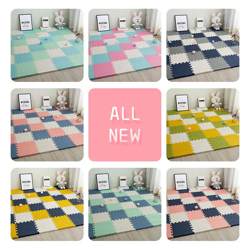 

10 Pcs/Lot EVA Foam Baby Play Mat Stitching Crawling Rug Kid Developing Mat Assembled Solid Carpet Pad Baby Puzzle Toys Gym