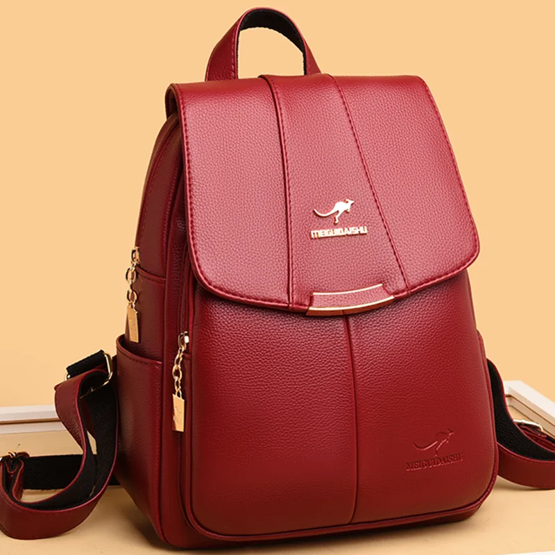 Женский кожаный рюкзак кенгуру Роскошный дизайнерский дорожный кошелек модная