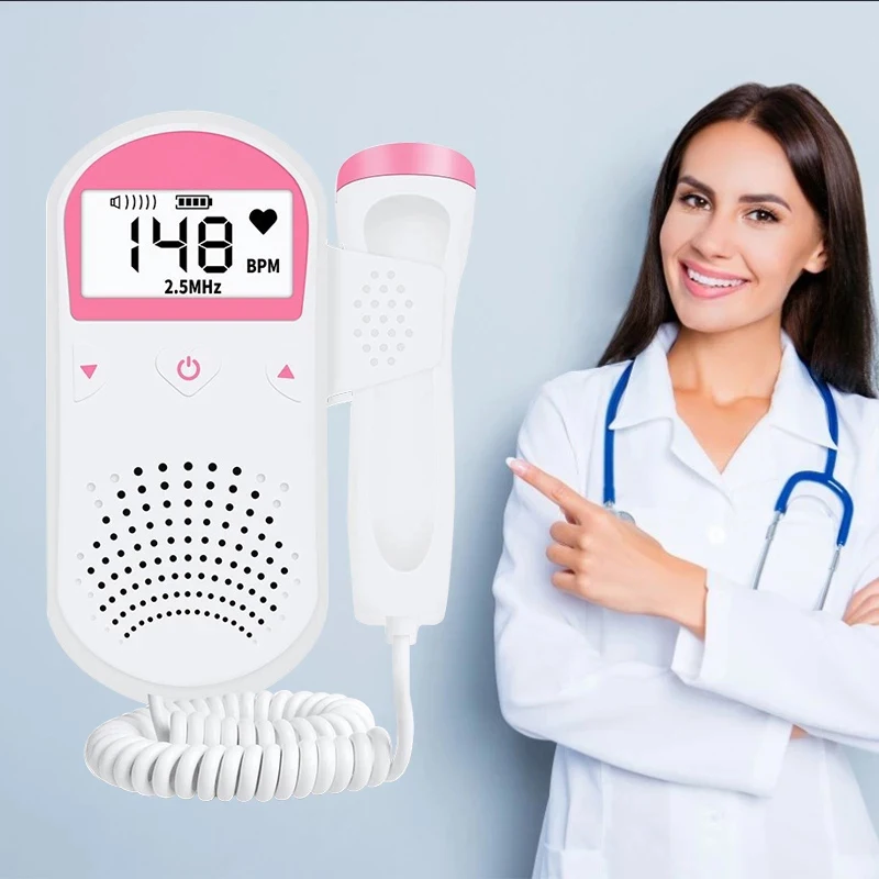 

Doppler Baby Monitor Fetal Fetus Ultrasound Doppler Detector Household Portable Sonar Doppler For Pregnant 2.5MHZ No Radiation