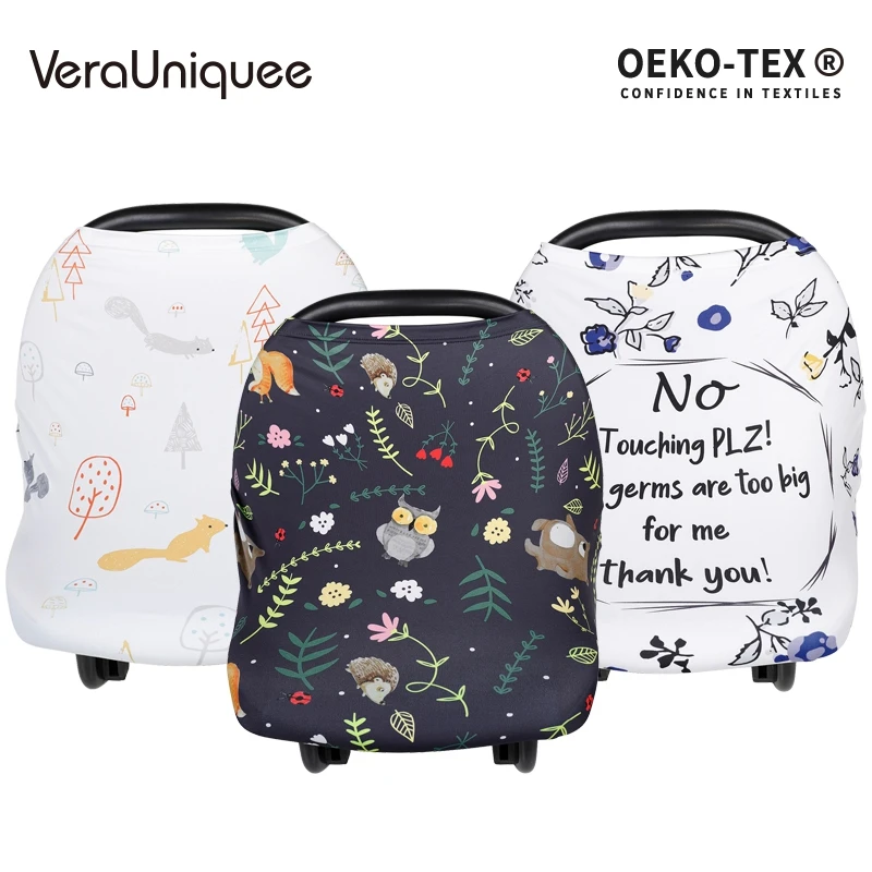 

VeraUniquee Breastfeeding Baby Nursing Cotton Muslin Apron Scarf Soft Breathable Feeding Baby Nursing Cloth Trolley Covers