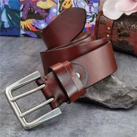 43mm double pin metal belt buckle super wide thick leather belt ceinture homme luxury waist belt fot men mbt0018