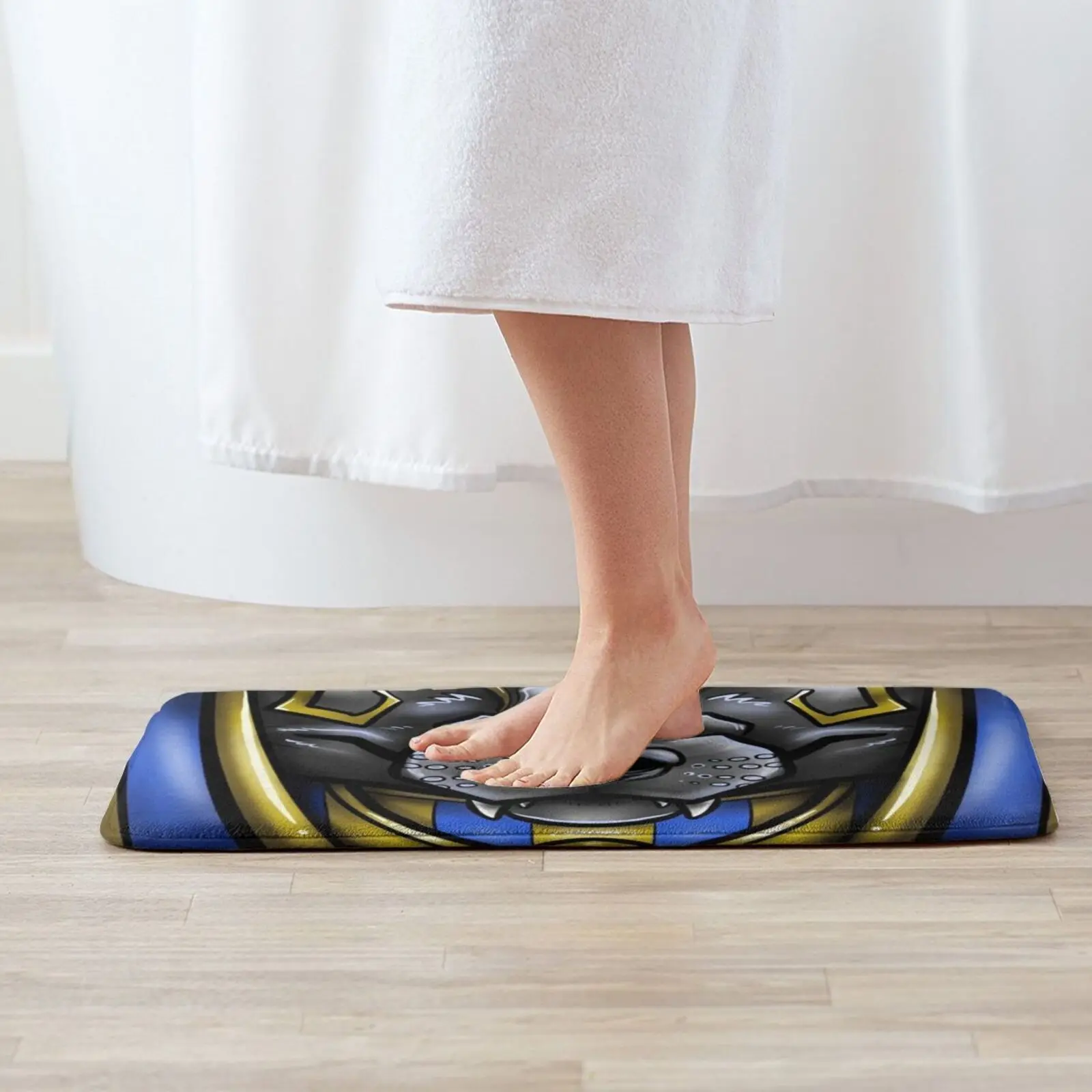 Anubis Face Mat Rug Carpet Anti-Slip Bedroom Entrance Door Egypt Egyptian Jackal God Death Dead Dog Canine Ankh |