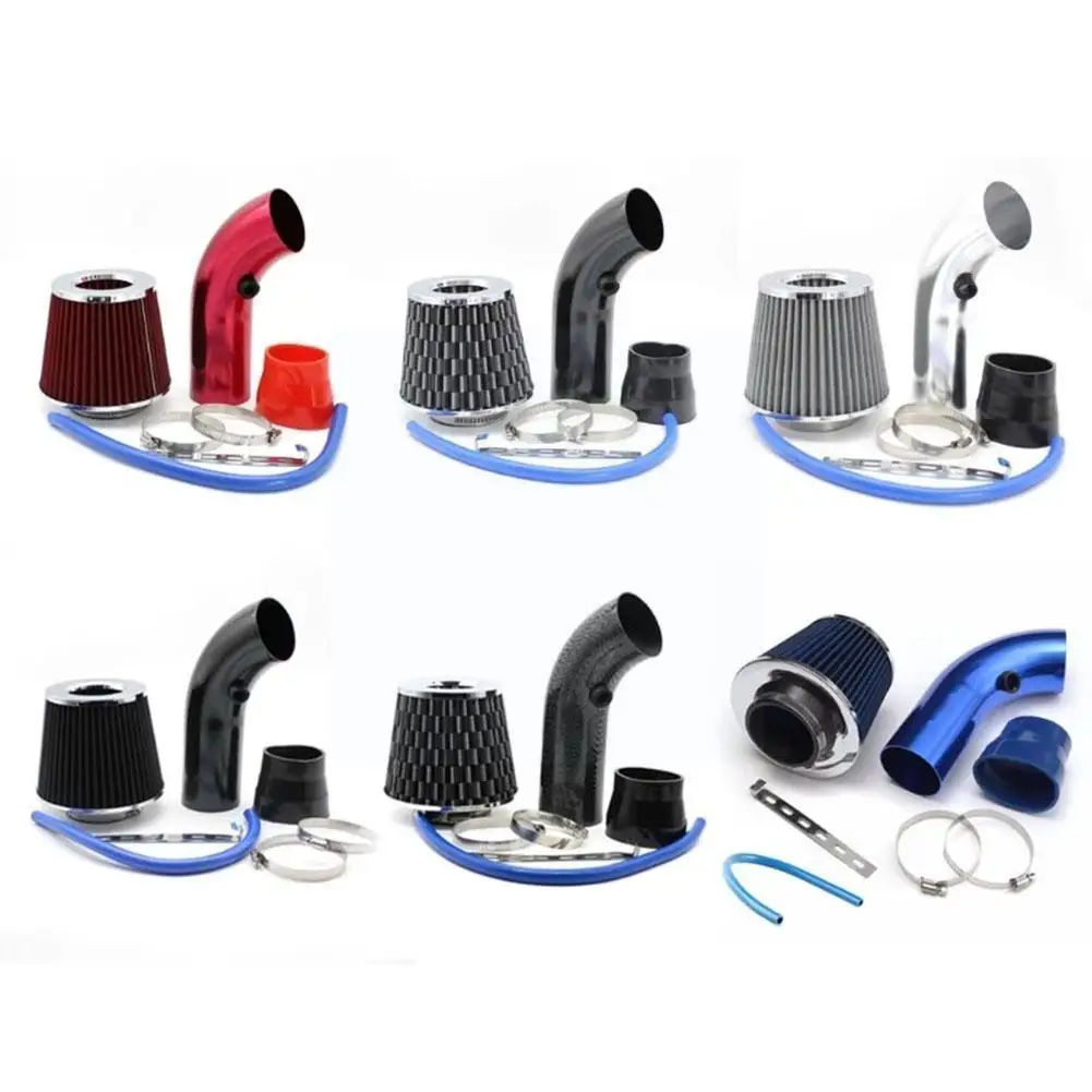 

Universal 76mm Car Automobile Racing Car Cold Air Intake Filter Aluminum Kit Modified Tube Mushroom Head Intake Universal W7I0