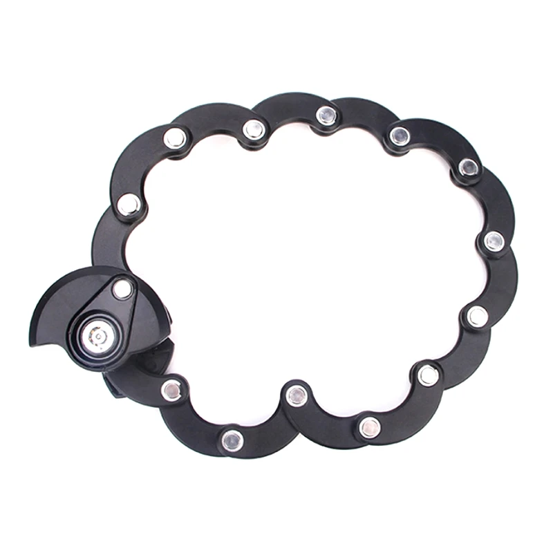 

Складной велосипедный замок, цепной замок для горного и дорожного велосипеда Гамбурга, высокая безопасность, защита от кражи, для скутера, э...