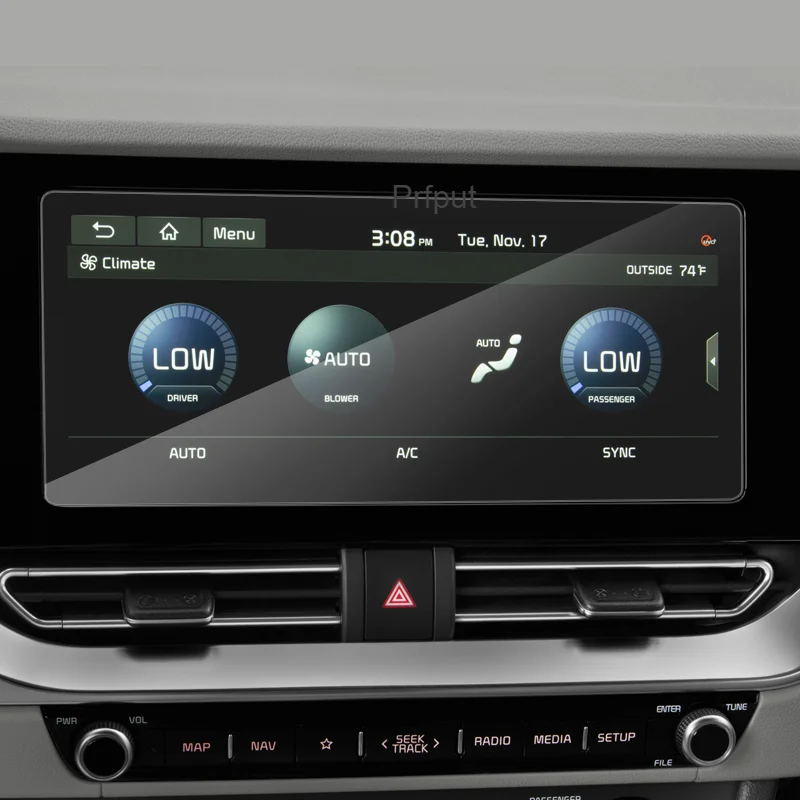 

10,25 дюймовая Защитная пленка для экрана навигатора GPS для стайлинга автомобиля, наклейка для KIA NIRO 2020-подарок, внутренний автомобильный аксе...