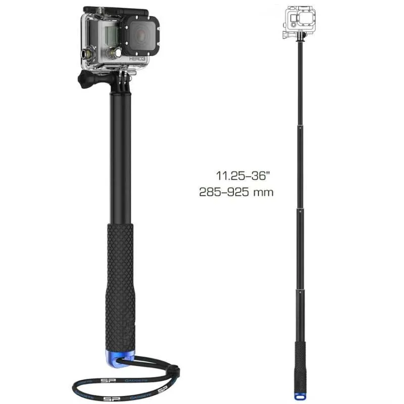 Портативная селфи-палка для GoPro Hero 7 6 5 4 Экшн-камера раздвижной монопод для Xiaomi Yi 4K Sjcam Sj4000 Eken H9 аксессуары для камеры