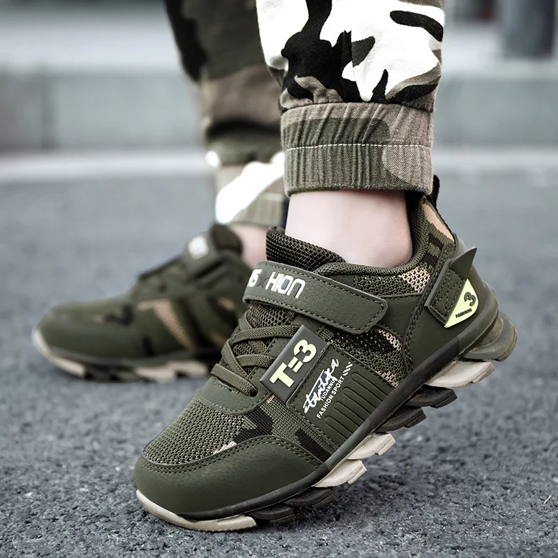

Kids Shoes Children Sneakers Spring Boys Camouflage Air Mesh Knit Running Sports Shoes Baby Toddler Casual Lightweight Sneakers