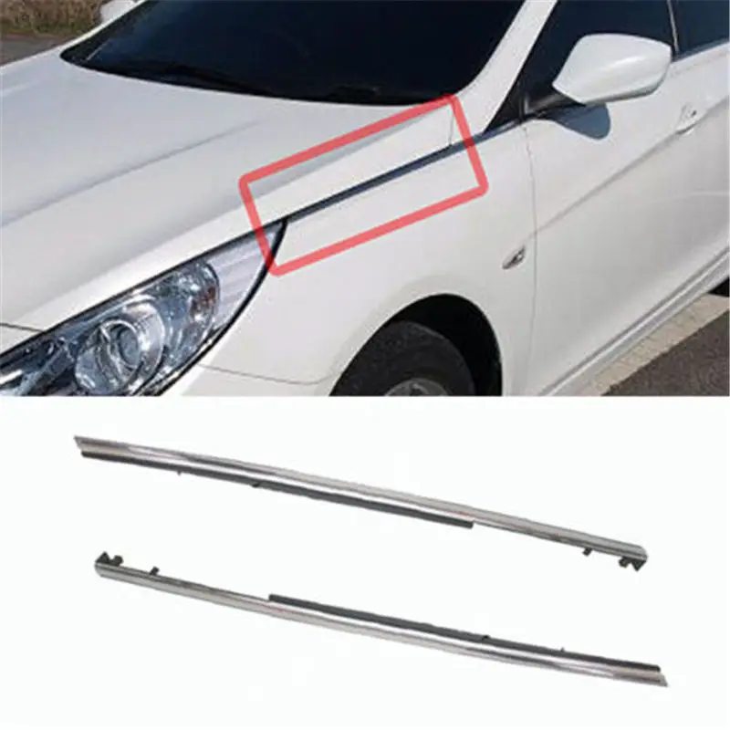 Брызговик хромированный для HYUNDAI 2011 2014 Sonata YF обшивка верхнего крыла 877713S001