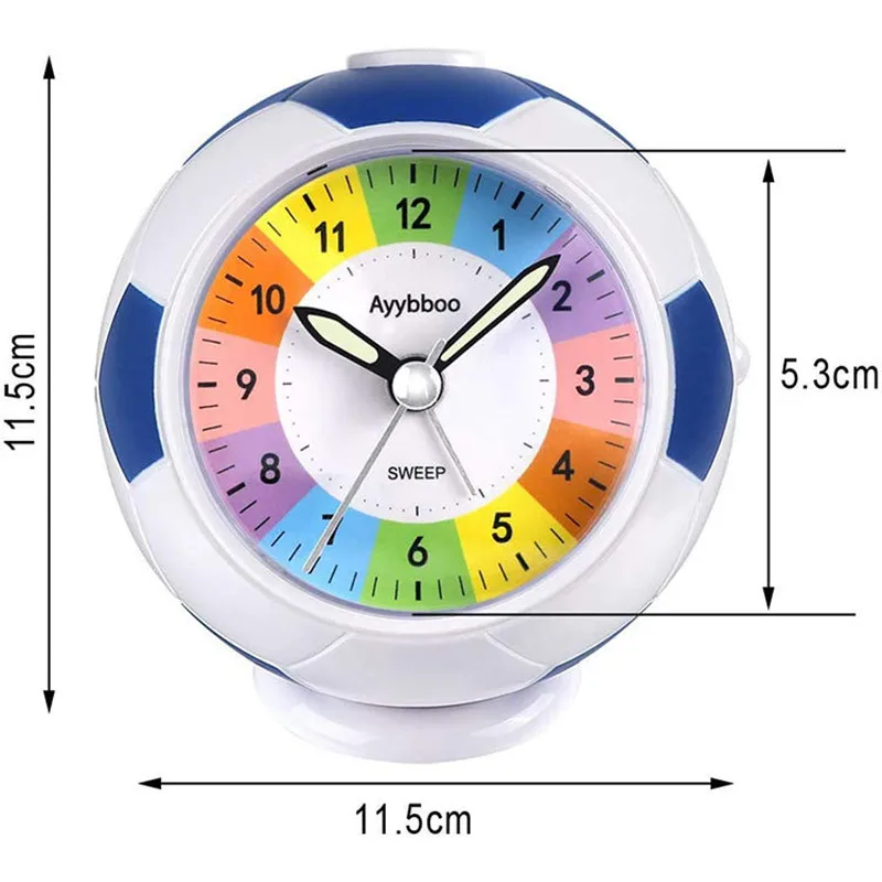 

Children's Electronic Silent Alarm Clock Student Football Personality Creative Bedroom Desktop Desktop Ornaments Small Alarm