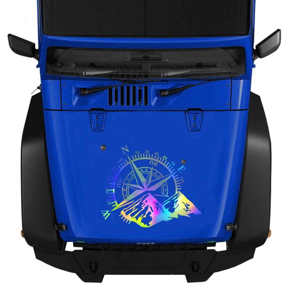 D-1100 Лазерная ПВХ горный Компас Навигация Автомобильная дверь капот стикер |