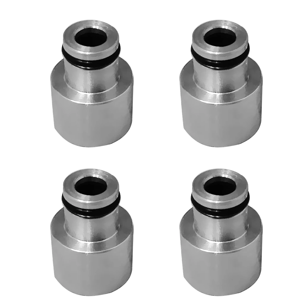 

Pack of 4 Aluminum Alloy Fuel Injector Adapters for Acura B16 B18 D16Z D16Y