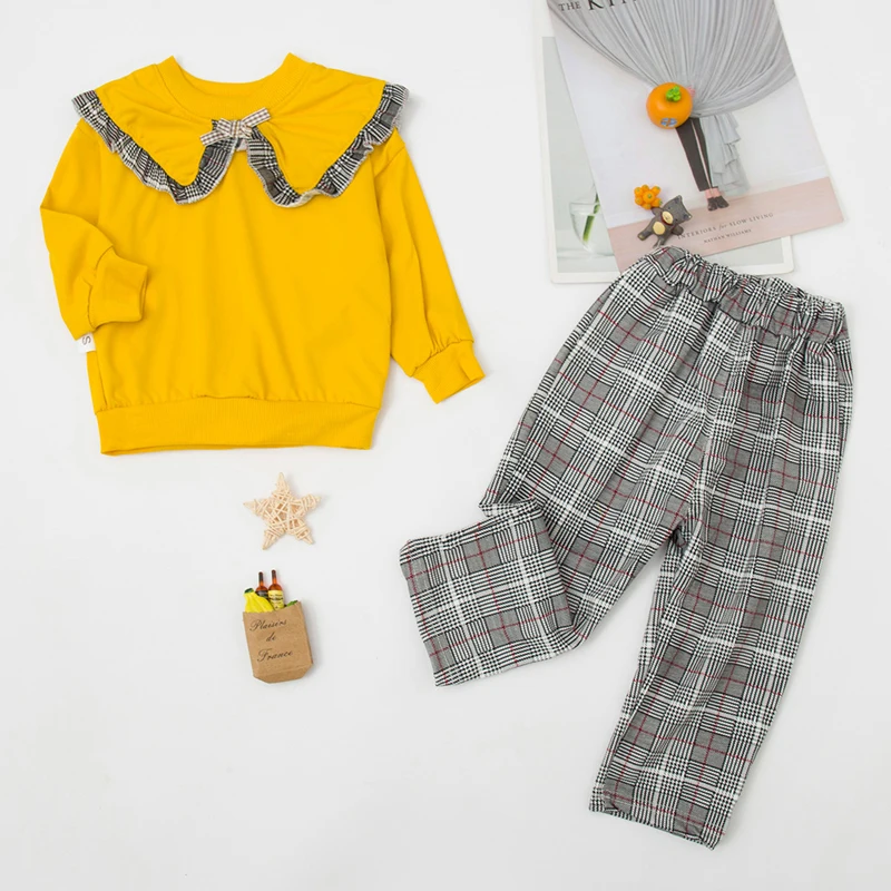 

Children's Casual Suit 2021 Spring Autumn New Baby Girls Clothing Girls Long Sleeved Printing 2pcs Kids Sets 1 2 3 4 5 Years Old