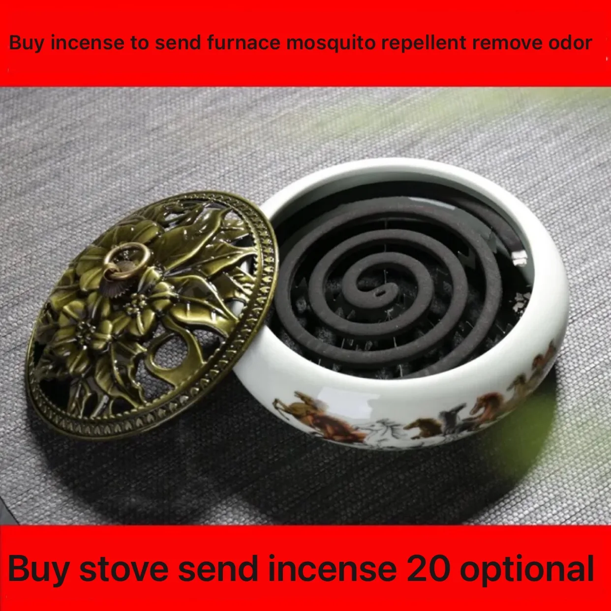 

2020 Rushed Humidifier Sandalwood Stove Air Freshener, Incense-repellent, Mosquito-repellent Aromatherapy Toilet Deodorization