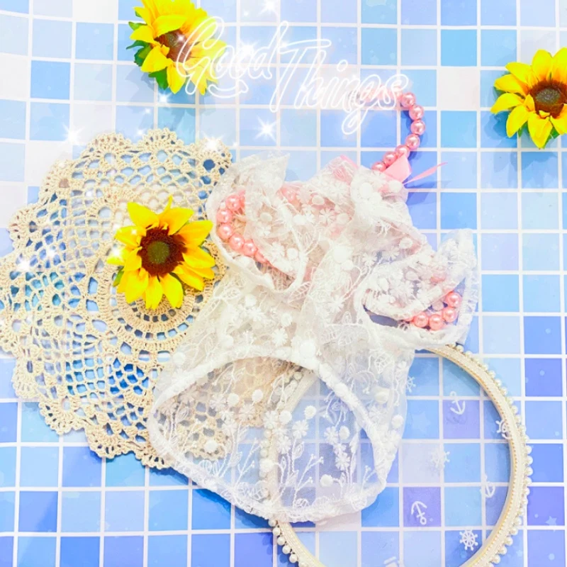 Милая летняя кружевная юбка для домашних животных собака кошка маленькая