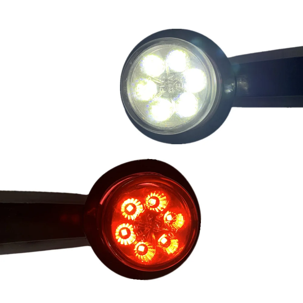 2 шт. боковые габаритные огни для грузовиков 12 В светодиодные фонари прицепа