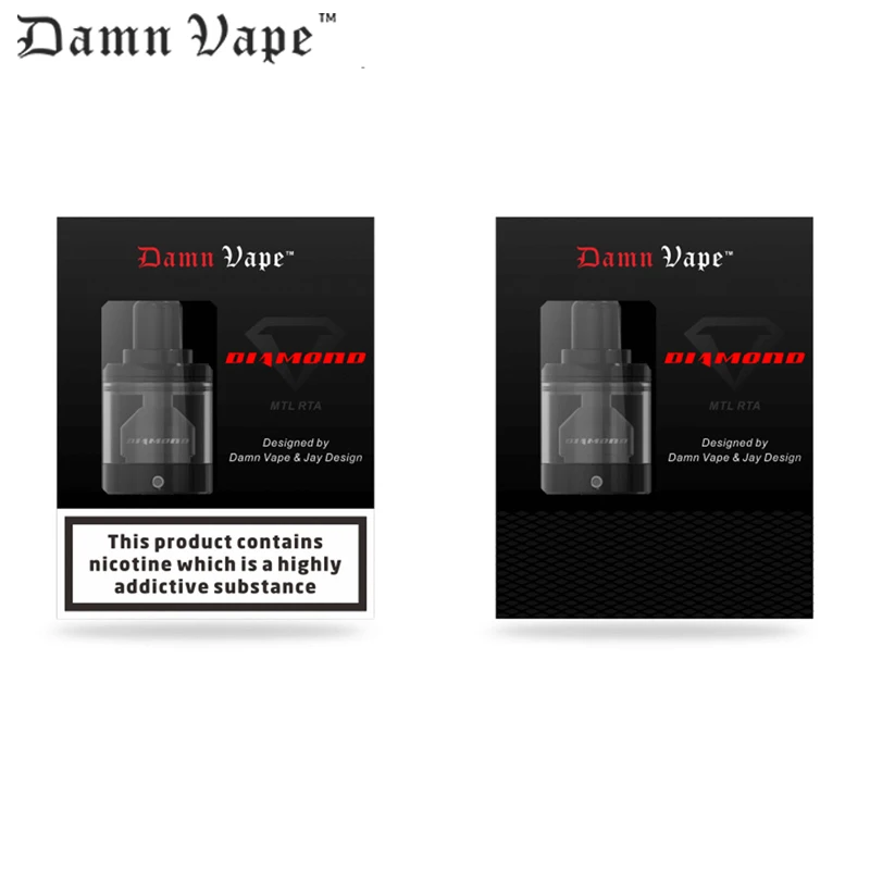 Оригинальный чертов Vape Diamond MTL RTA vape tank 2/3.5 мл 510 атомайзер для электронных