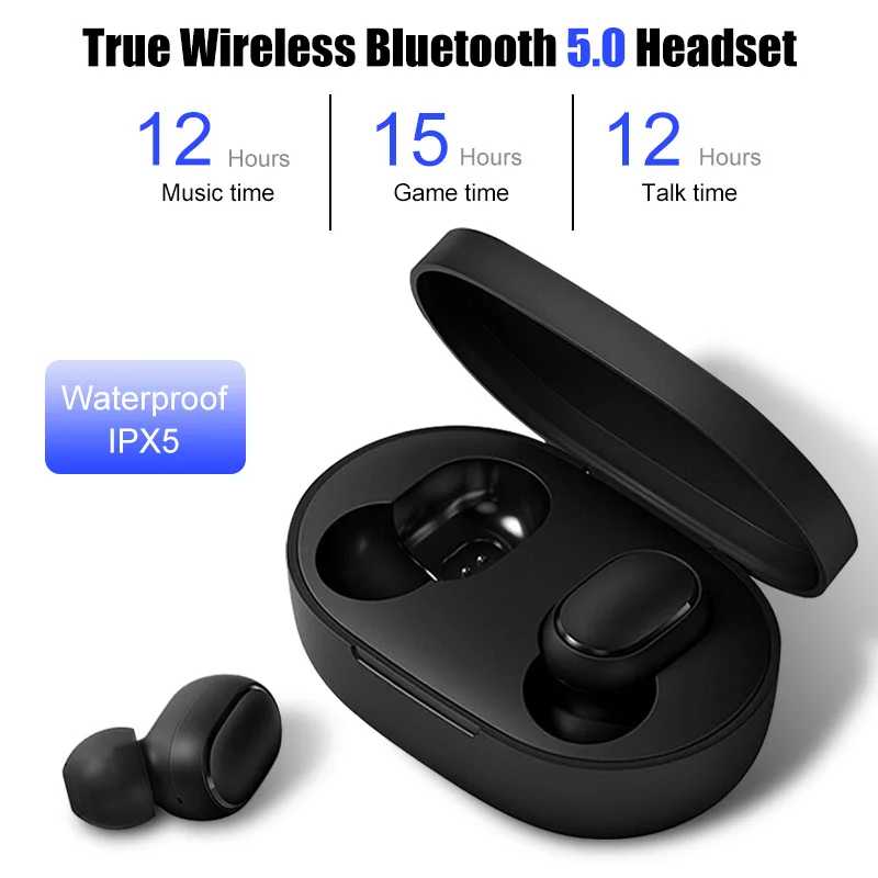 Xiaomi Redmi AirDots TWS Bluetooth 5 0 беспроводные наушники для зарядки 8D Bass стерео с микрофоном
