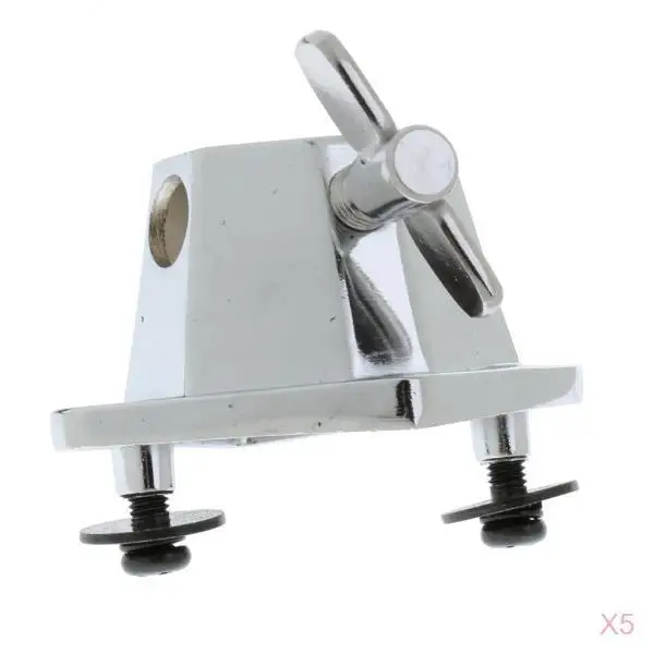 

5Pcs Chrome Tom-Tom Drum Leg Mount Bracket Bracket Rack Repair Access Alloy
