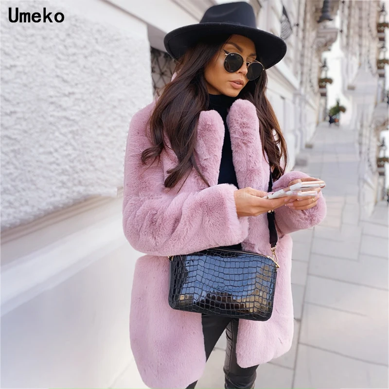 Новинка 2022 осенне-зимнее женское искусственное меховое Новое модное пальто
