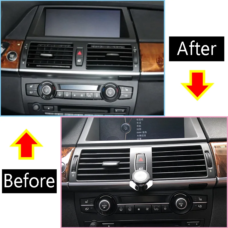 

For BMW X5 E70 2007-2013 X6 E71 2008-14 3 Colors Aluminum alloy Mobile Phone Holder avigation Bracket Car Accessories Interior