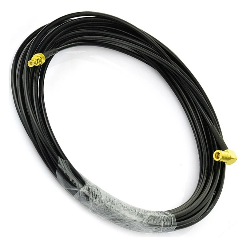 РЧ свиной хвост стандартный 50 Ом SMB джек штекер под прямым углом Женский на 5 м (16 40