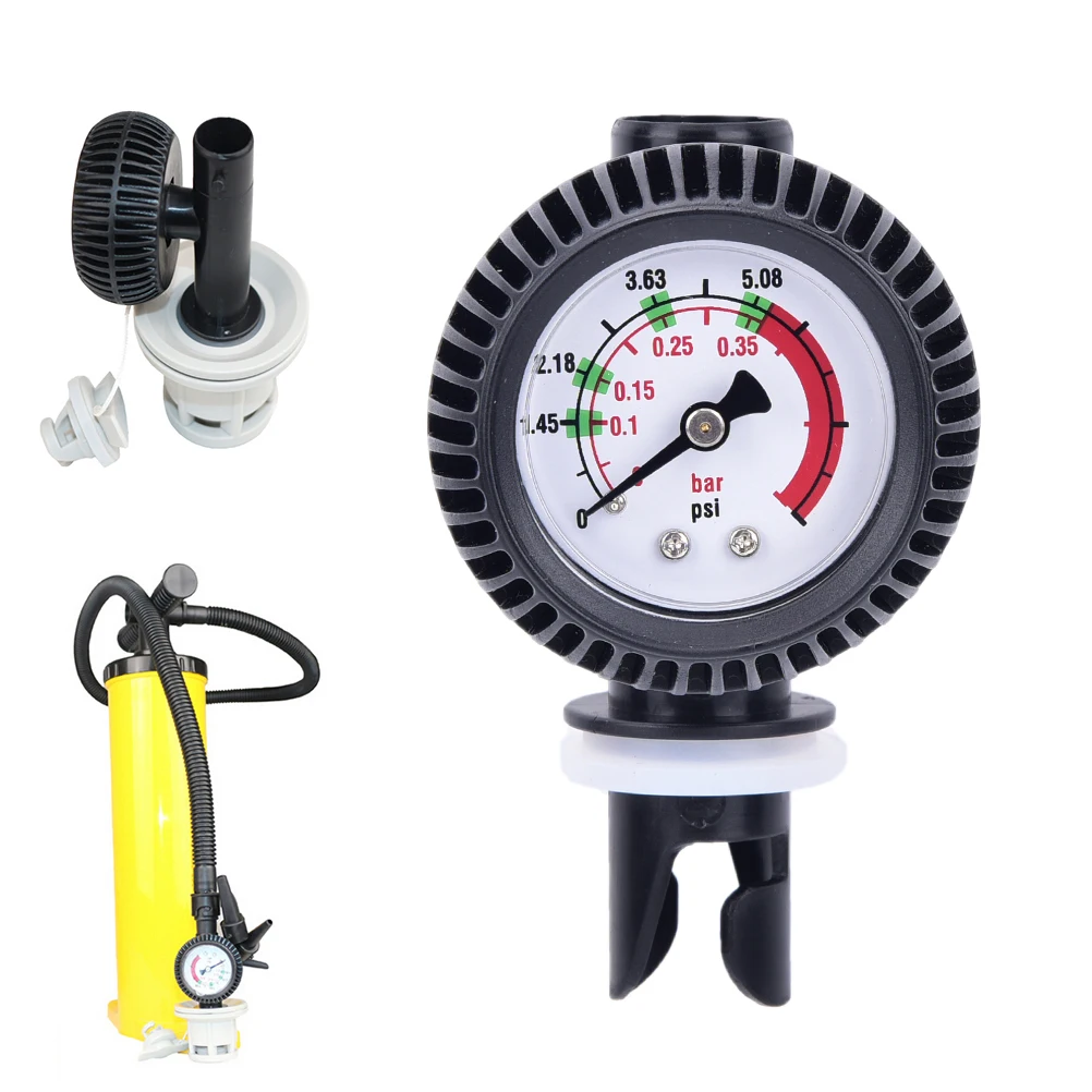 

1PC Air Pressure Test Gauges Thermometer Inflatable Boat Gauge Raft Kayak Sup Board Connector