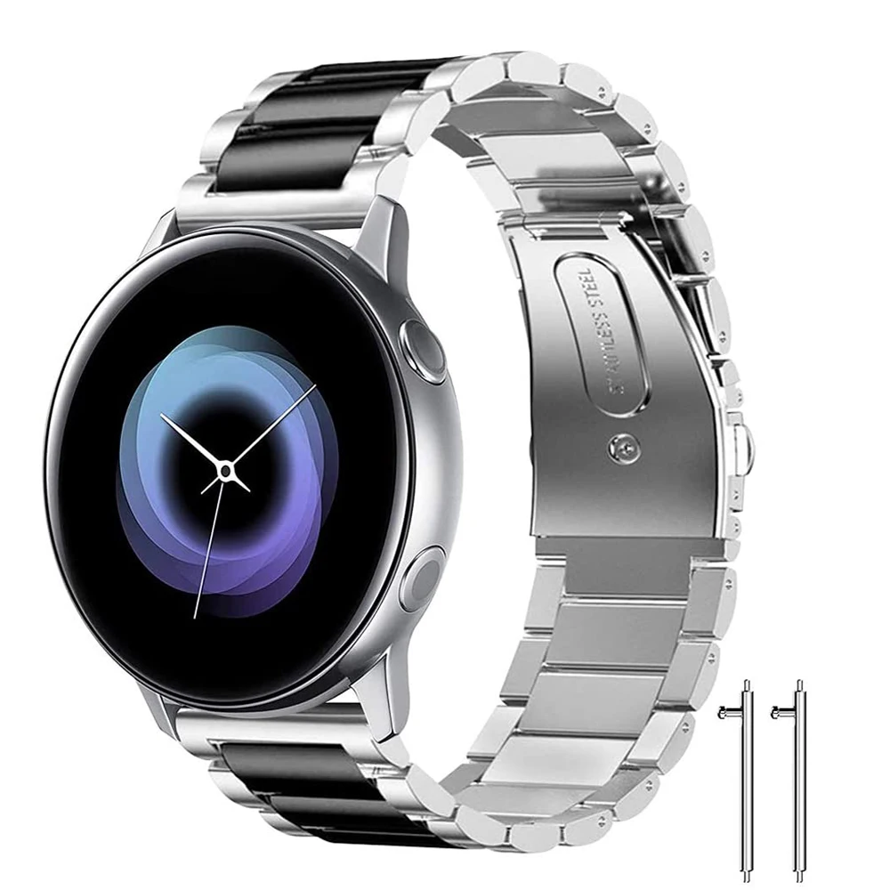 

20/22mm band for Samsung Galaxy watch 3 42/46mm/Active 2/Gear S3 Frontier belt stainless steel bracelet Huawei watch GT 2-2e-pro