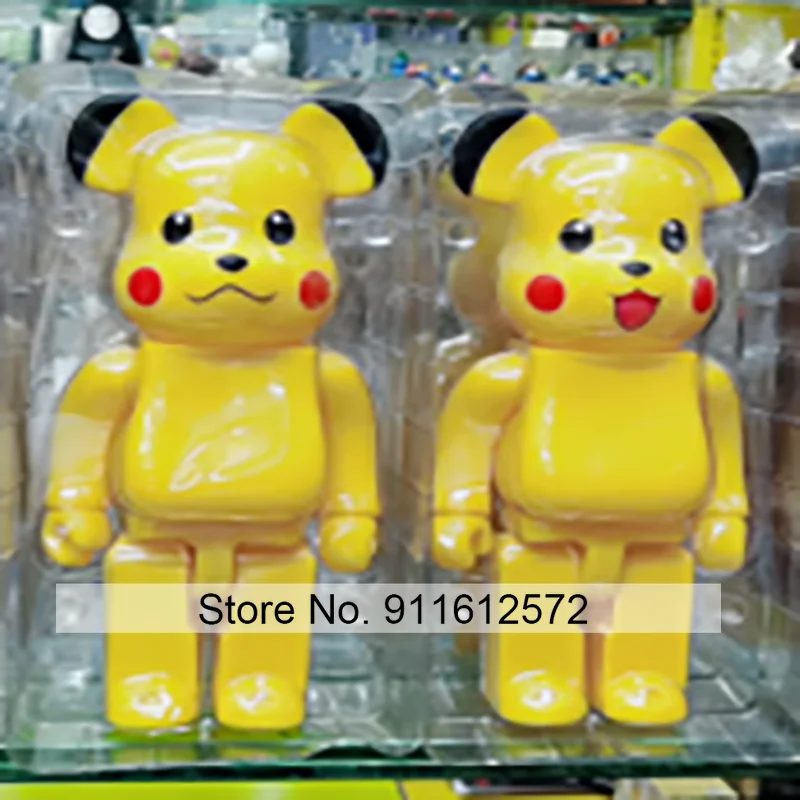 

Bearbricklys 28cm 400% Bear&bricklys Toy Smile Blocks Bear Toy Action Toy Figures Garage Kits Dolls Kids Toys