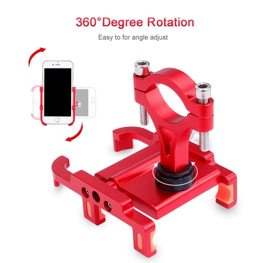 aluminum bicycle phone holder for 60 100mm width mobile phone durable portable adjustable rack bracket bike accessories free global shipping