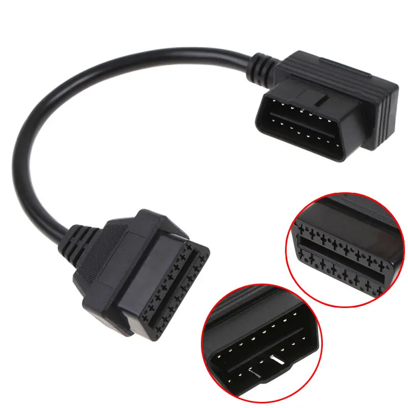 OBD II 16Pin кабель удлинитель для автомобиля Инструменты диагностики