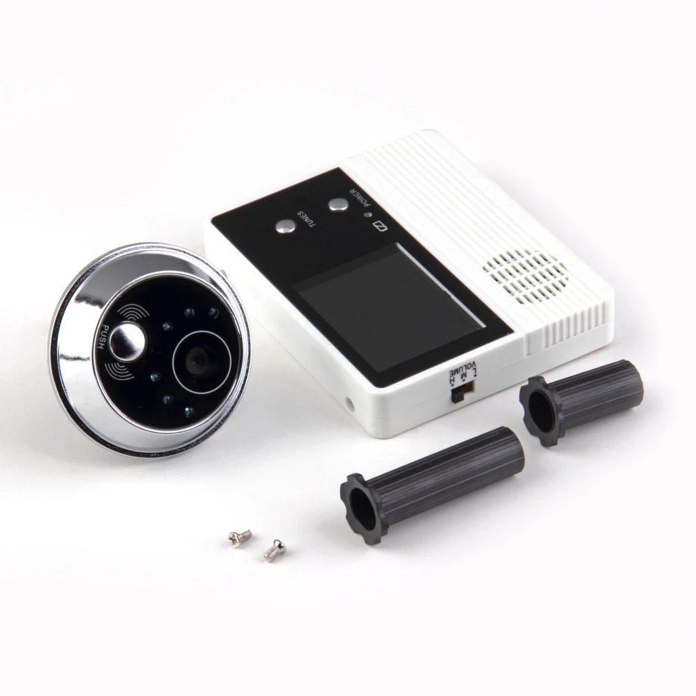 

High Resolution 2.4" Video-eye Visual Monitor 100 Degree View Angle Wireless Door Peephole Camera White Video Peephole