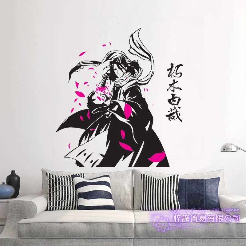 Кучики Бьякуя BLEACH Наклейка на стену виниловая наклейка s Декор для дома