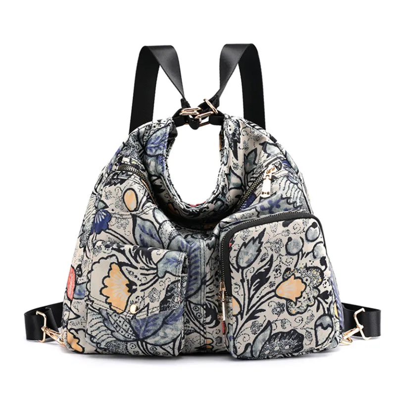 Водонепроницаемая нейлоновая сумка через плечо с принтом граффити для женщин