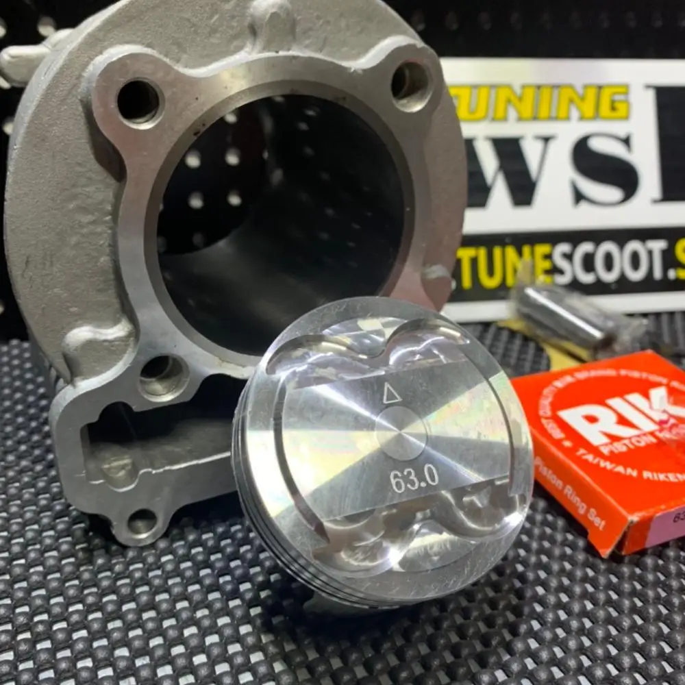 ЦПГ комплект тюнинговый 4х клапанный 59mm15P/65mm15P для Yamaha RS100 BWS125 CYGNUS125 YW125 MIO тюнинг