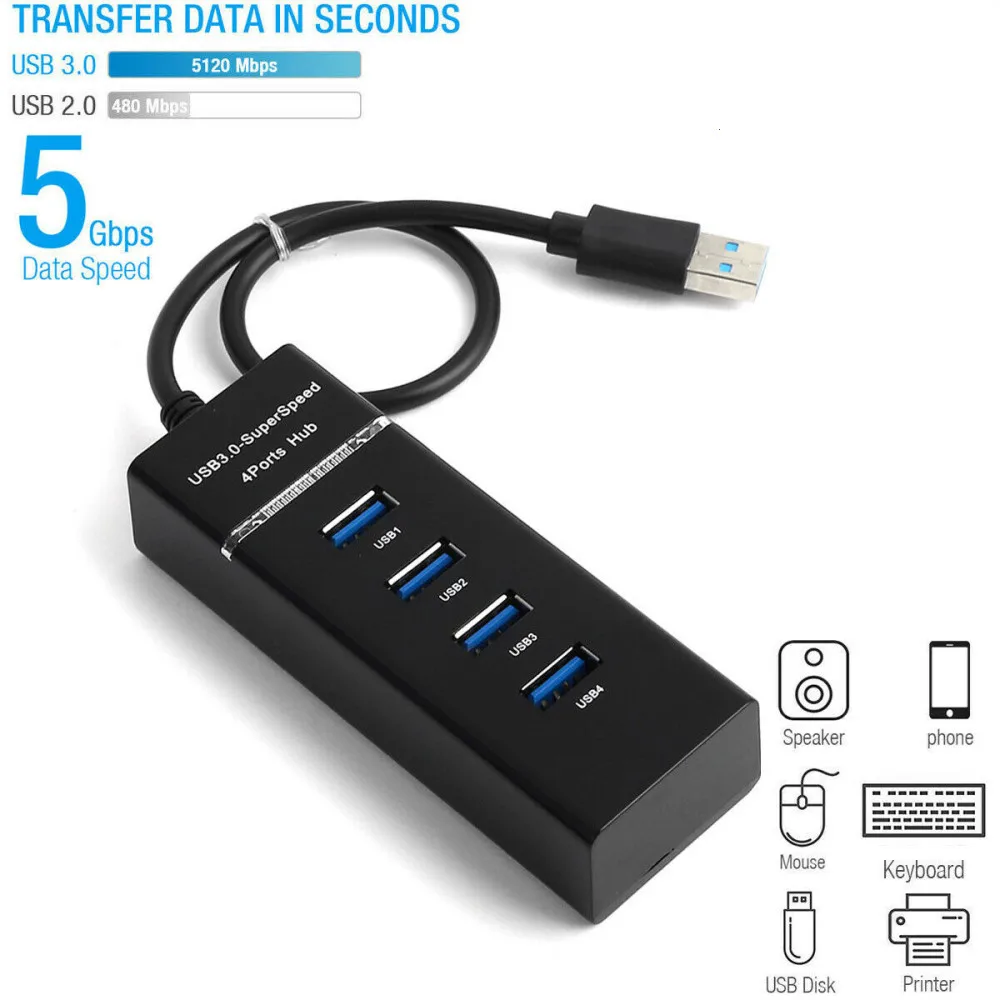 высокая скорость hub адаптер usb 30