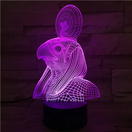3D лампа Египетский патрон египетская мифология удивительный подарок для дома 7