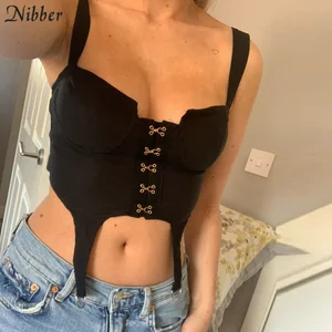 Nibber сексуальный укороченный топ с низким вырезом, Женский камисоль, новинка весны 2020, Лидер продаж, домашняя одежда, майки с высоким вырезом, женские футболки