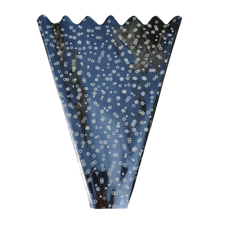 50 шт. упаковка для цветов серебряная одноветочная OPP водонепроницаемая