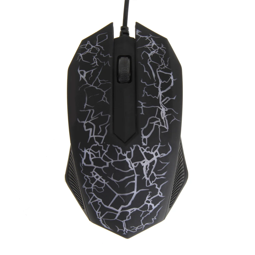 Игровая мышь 2400DPI 3 Кнопки Оптическая Проводная игровая USB 7 цветов светодиодный