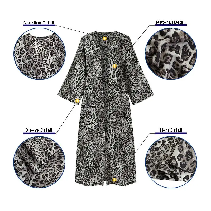 Сексуальная леопардовая женская блузка ZANZEA в богемном стиле с открытым стежком