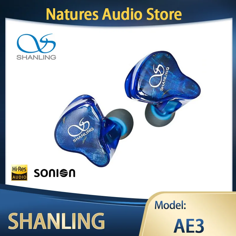 

SHANLING AE3 3BA Sonion HI-Res сбалансированные арматурные наушники-вкладыши IEM 0,78, 2-контактные разъемы, съемный кабель, наушники