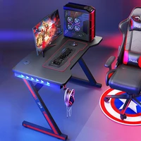 2021 new gaming desk study office computer table pc desk rgb wireless charger multi function gamer desk chair set home desktop
