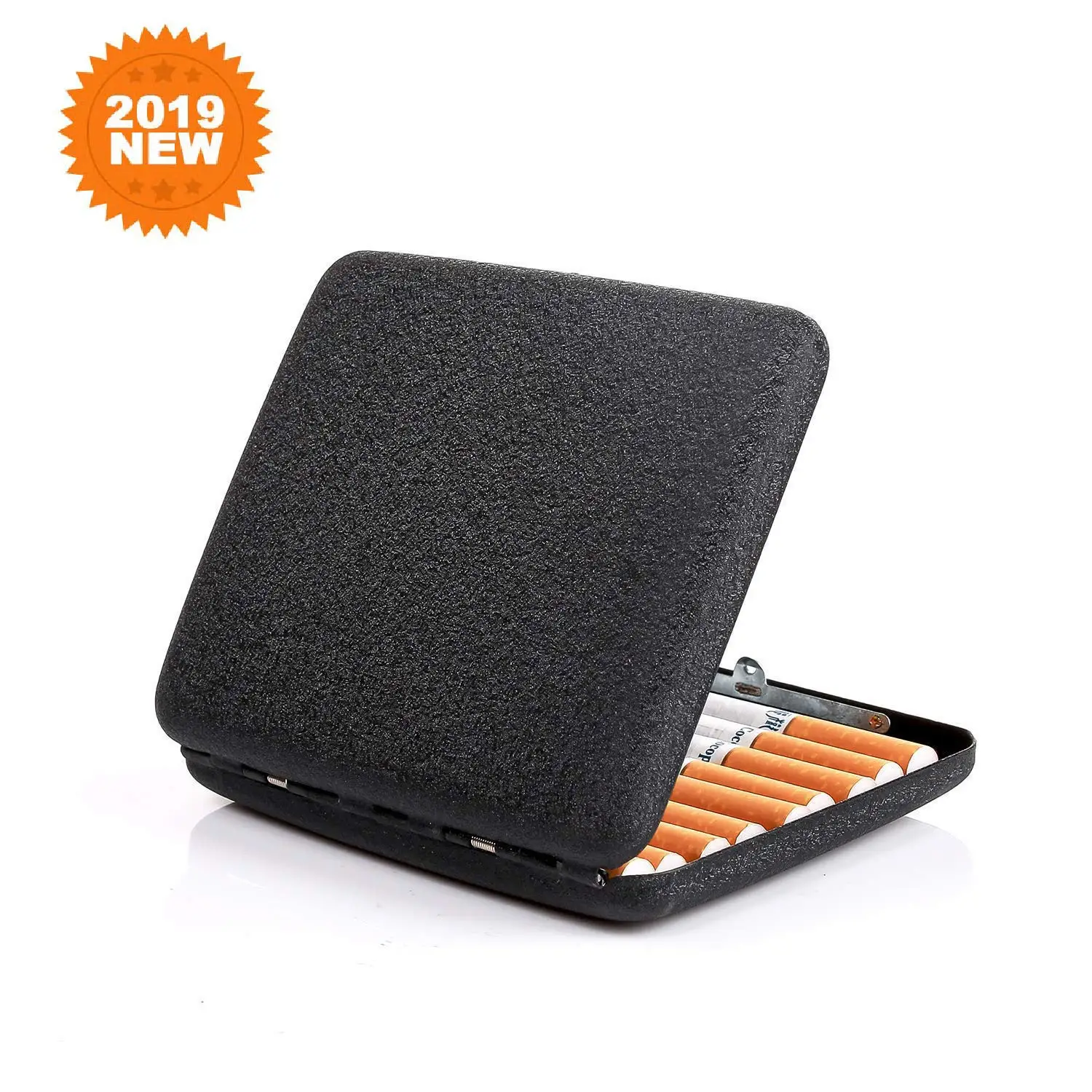 Матовый чехол для сигарет из сплава ретро портсигар двухсторонний металлический