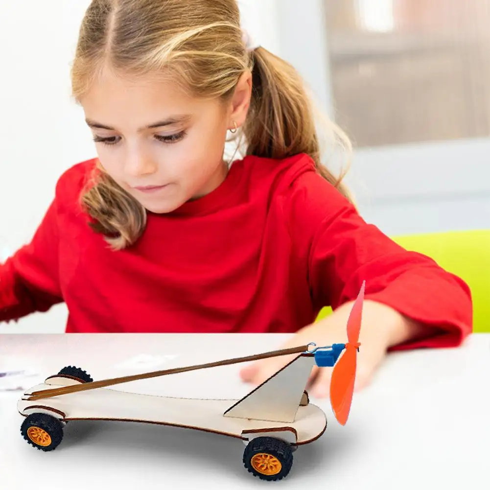 Резиновая лента Power Car DIY образовательные научные наборы детские эксперименты