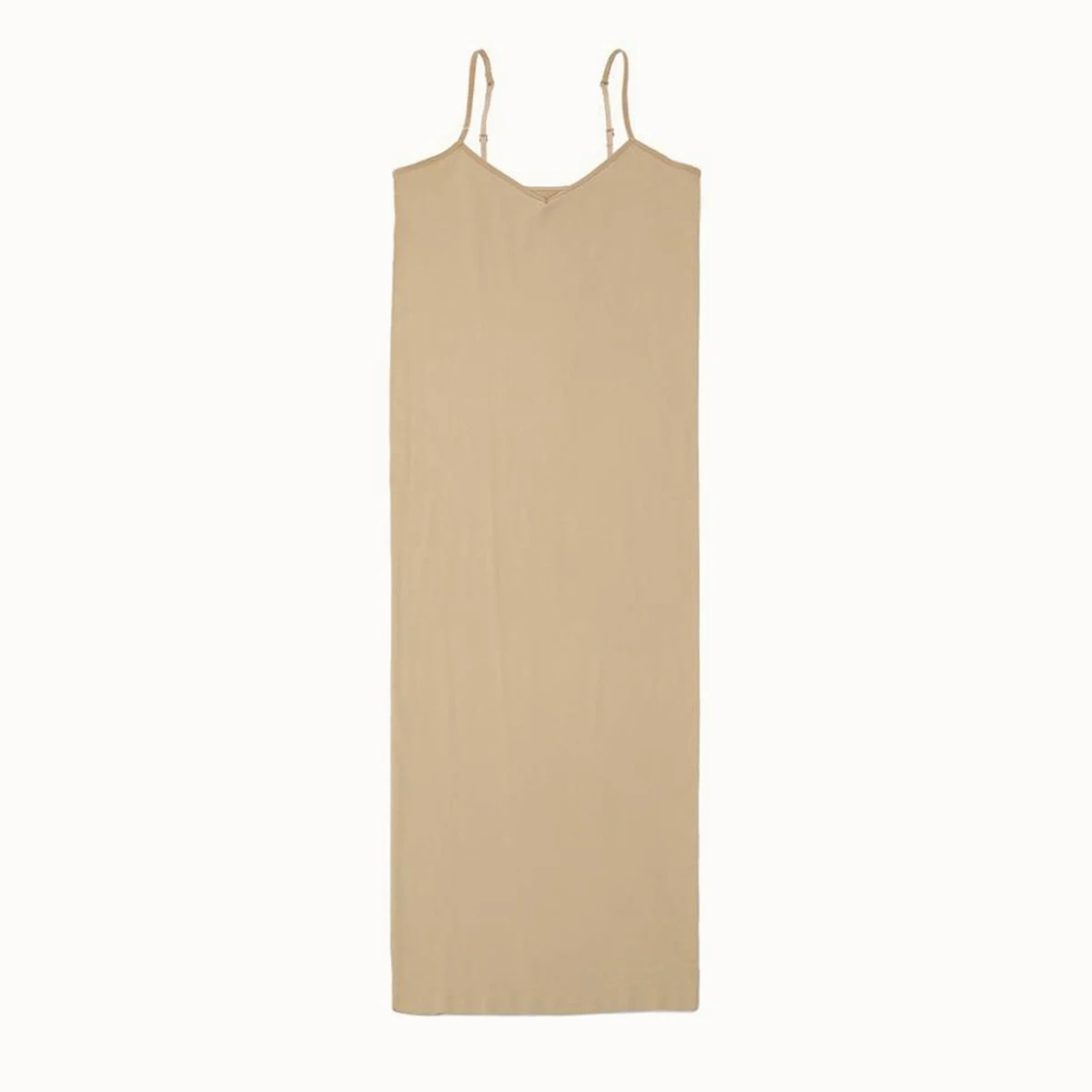 

Seamless Nude Slip Dress 2020 Summer Autumn Women Adjustable Strap Sexy Vestidos Stretchy Bodycon Slim Midi Dress Underdress