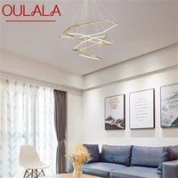 oulala nordic pendant lights gold creative contemporary led lamp fixture for home decoration living room