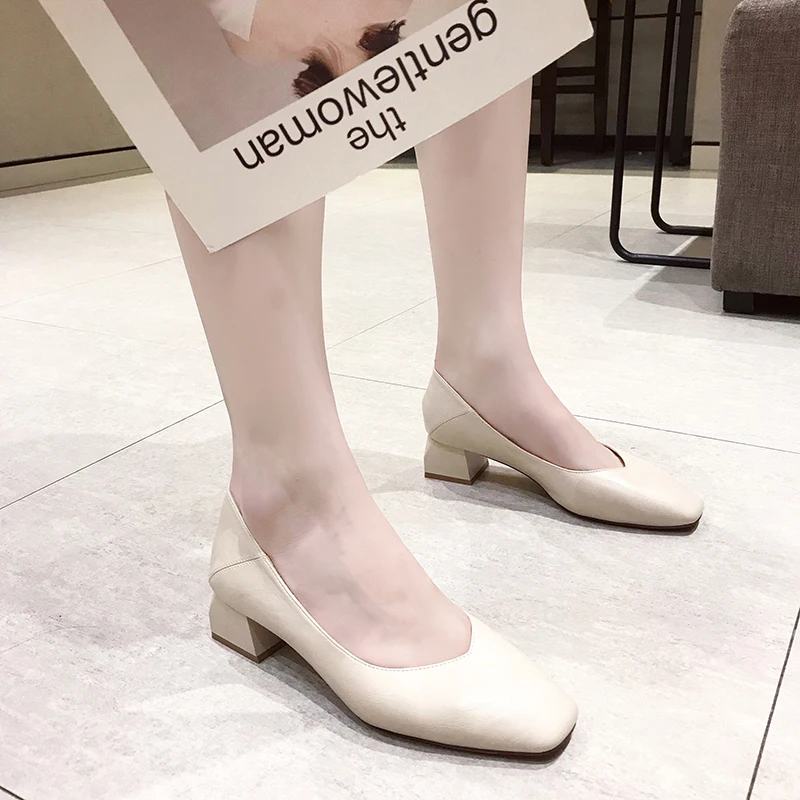 

Woman Pumps Office Women High Heels Shoes Brand Pointed Toe Ladies Working Shoes Dress Spring Female Pumps zapatos mujer U14-10